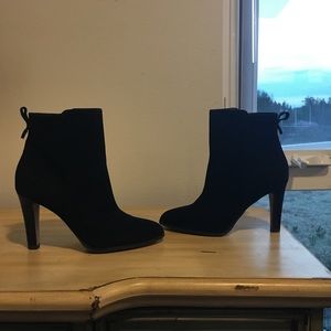 Coach: Black Suede Booties